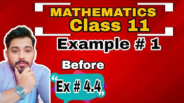 FSc Math Part 1 | Example # 1 before Ex # 4.4 | Cube roots of unity | Find the cube roots of unity