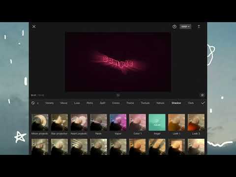 How to get glowing colour changing text on capcut!