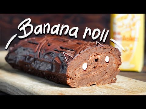 HOW TO MAKE VEGAN CHOCOLATE BANANA ROLL