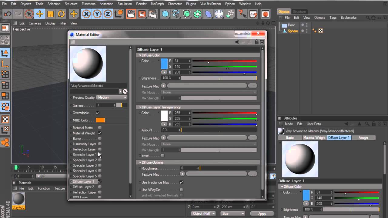 Cinema 4D Tutorial Vray HDRi Lighting - YouTube