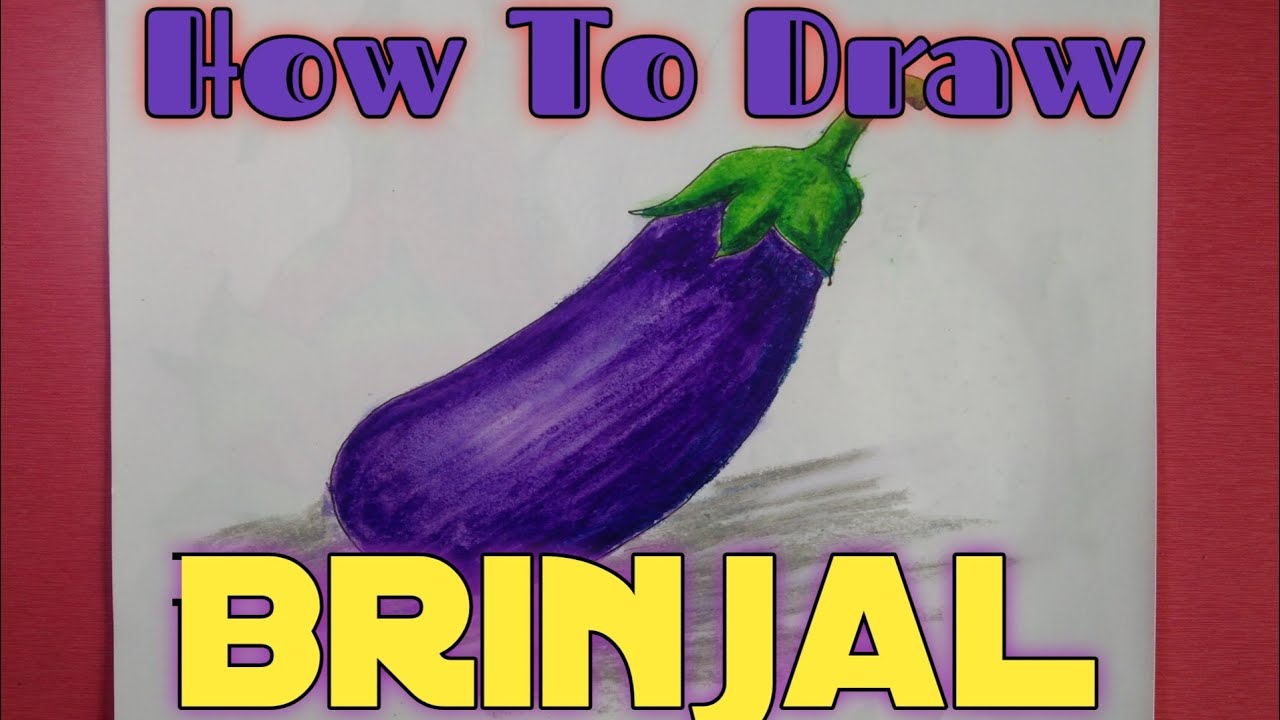 How to Draw Brinjal।।class -5।।stap by stap drawing।। SD ART HOUSE# ...