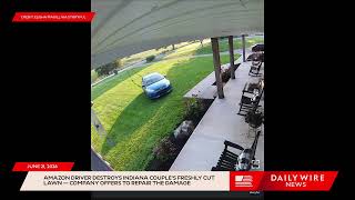 Details Amazon Driver Destroys Indiana Couple's Freshly Cut Lawn — Company Offers To Repair The Damage Update