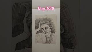 Day 3 of 30: Drawing my Subscribers! ✍️✨ #art #portrait #ytshorts #30daychallenge  #shorts