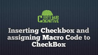 Inserting CheckBox and assigning a Macro to it in VBA l VBA l Excel Programming l Excel Macros