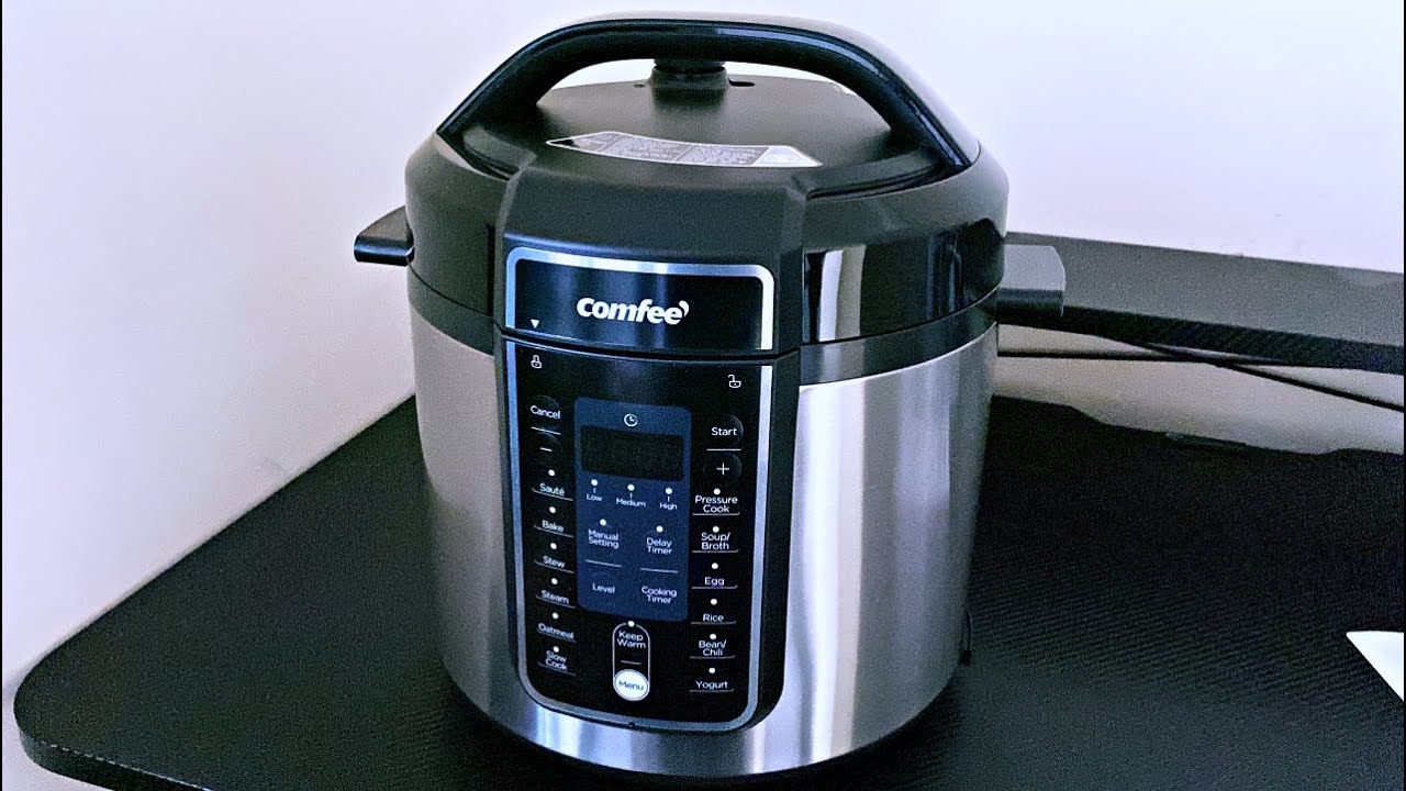 COMFEE 6 Quart Pressure Cooker 12-in-1, One Touch, Multi