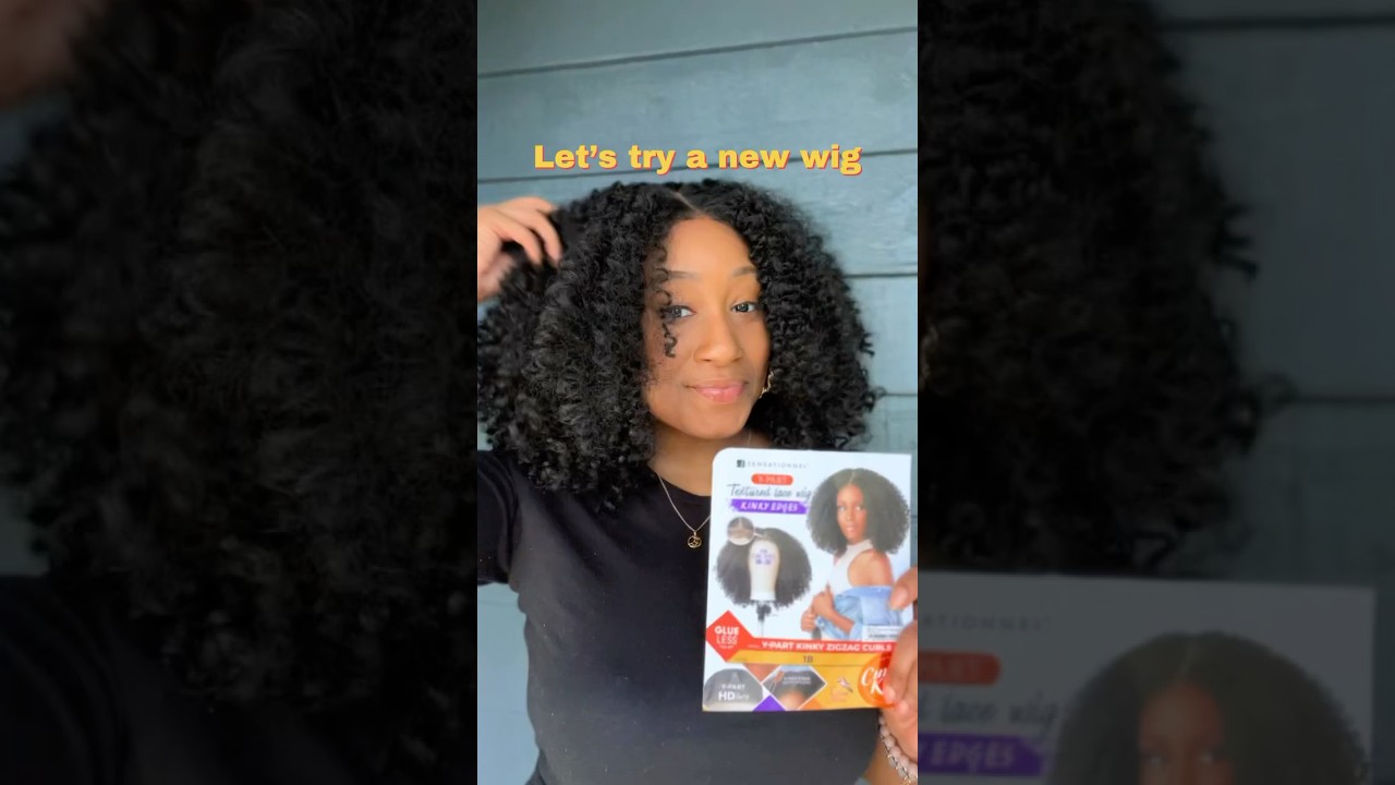 Sensationnel Y-Part Kinky Edges Curly Wig 