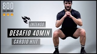 Treino Hiit de 40 MIN para gastar 800 calorias  sem repetições, sem equipamentos (em casa)