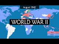 World War II: Key Events and Developments on a Map