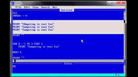 QBASIC Programming Tutorial - 12 - Looping Statement