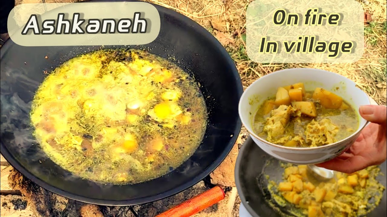 Ashkeneh is one of the oldest Iranian foods.country life vlog | country life cooking country