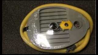 Bravo 9 Boat Foot Pump Inflator 6.5 L Inflatable Boat Rib Inflatable In Use