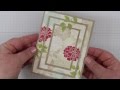 Triple Time stamping Technique Card with Fabulous Florets