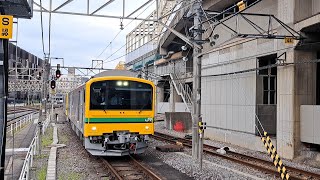 試9778DGV-E197系TS-06編成牽引12系客車試運転。高崎駅8番線入線。