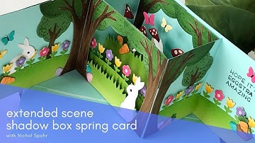 Shadow Box Card Spring Add On Extended Scene Card