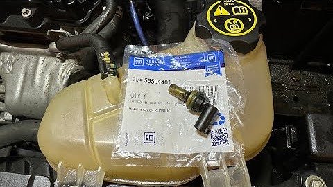 Chevy Sonic Cruze Trax Buick Encore engine coolant temperature sensor replacement P111E P0119 codes