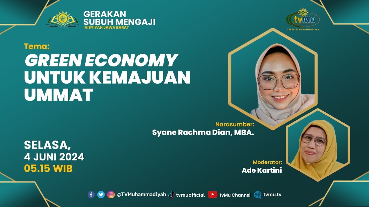 [LIVE] GSM | Green Economy untuk Kemajuan Ummat | Syane Rachma Dian ...