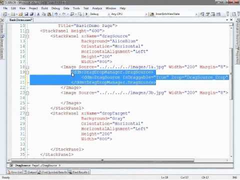 Silverlight Drag and Drop Framework - YouTube