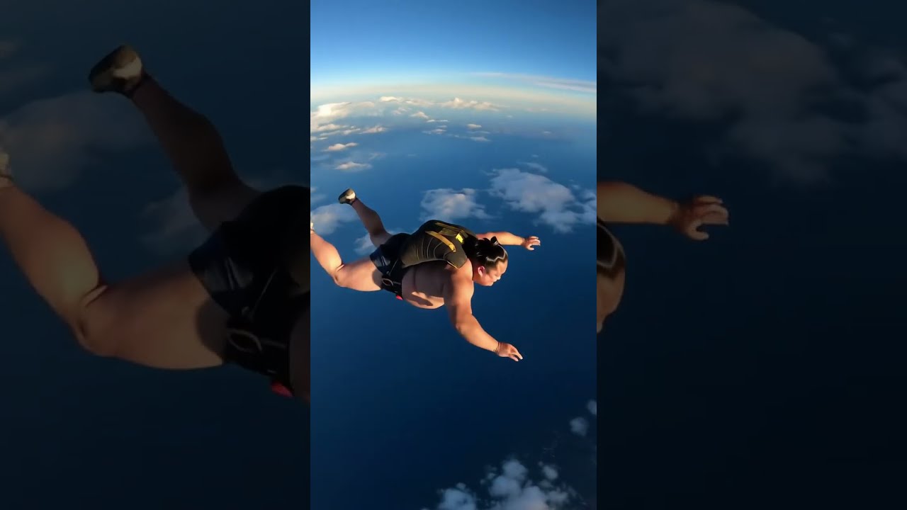Sumo Wrestler Skydiving?! You Won't Believe This! 🪂🏯