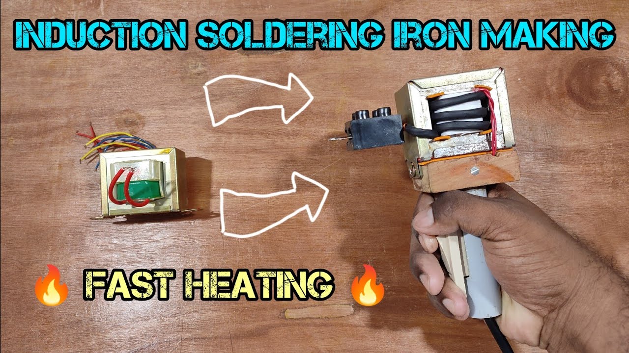 Induction soldering gun/iron making with old 230v/12v3A transformer