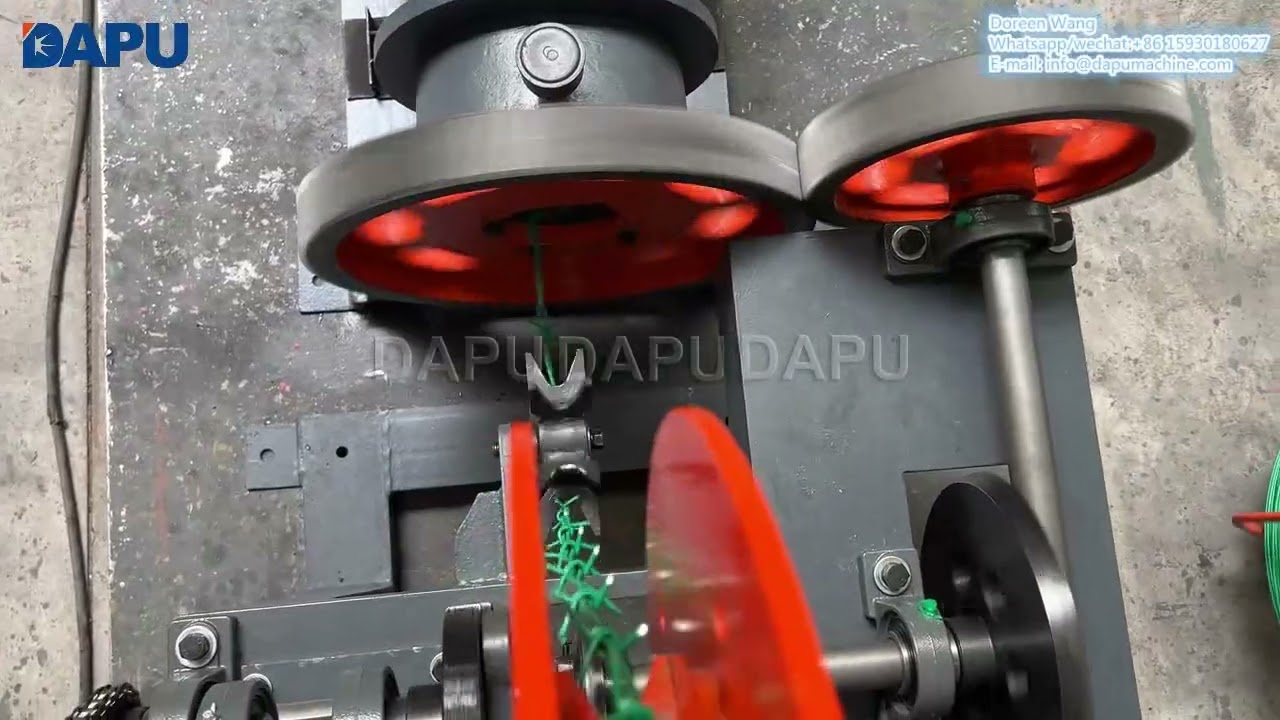 CS-A double wire barbed wire machine with pvc coated wire