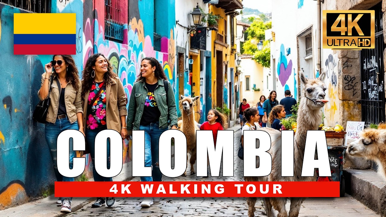 🇨🇴 Bogotá 4K Walk | Colombia’s Historic Center, Local Life & Street Culture