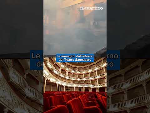 Video Il prima e il dopo lincendio del Teatro Sannazaro di Napoli
