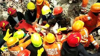 Four-year-old boy rescued from rubble of collapsed building in India | AFP