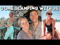 COUPLES FIRST TIME GLAMPING 🌟 Sapphire Coast VLOG!