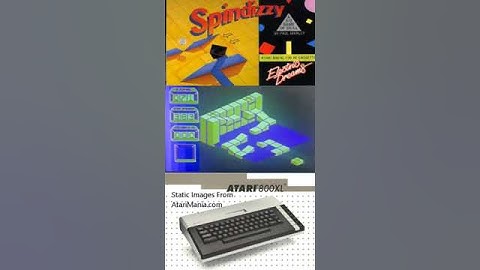 Spin Dizzy on  Atari 800XL (Atari 400, 800, XL, XE) #atari #atari400 #shorts