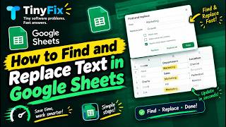 How to Find and Replace Text in Google Sheets