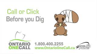 Contact Ontario One Call Before You Dig!