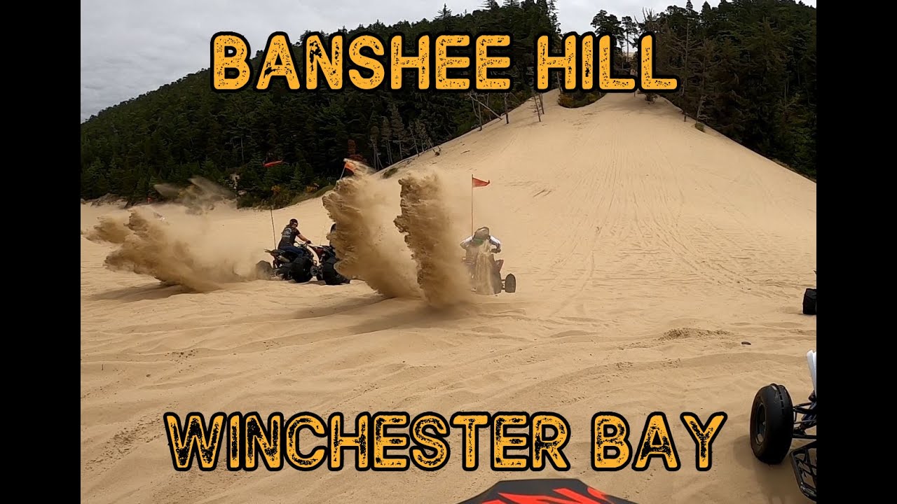 Winchester Bay OR Banshee Hill and trail riding on a 2018 Yamaha