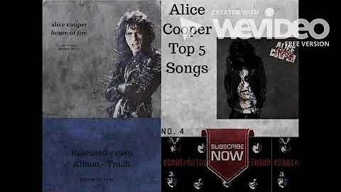 Alice Cooper Top 5 Songs Countdown