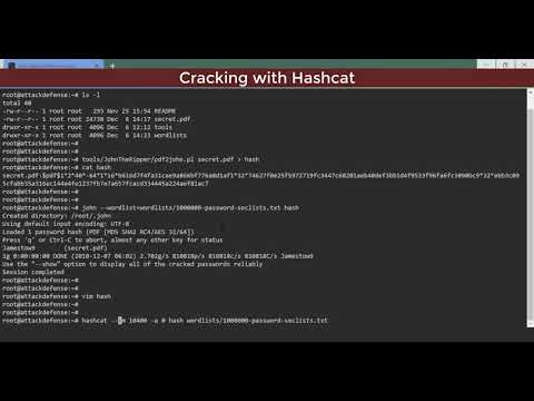 Password Cracking: Cracking PDF (PDF 1.1-1.3)