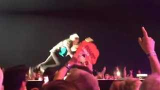 Keith Richards falls down and hits the stage like a bag of potatoes!! UNSEEN FOOTAGE