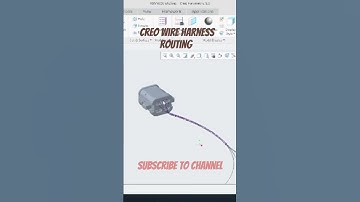 Creo Wire harness 3D routing and flattening