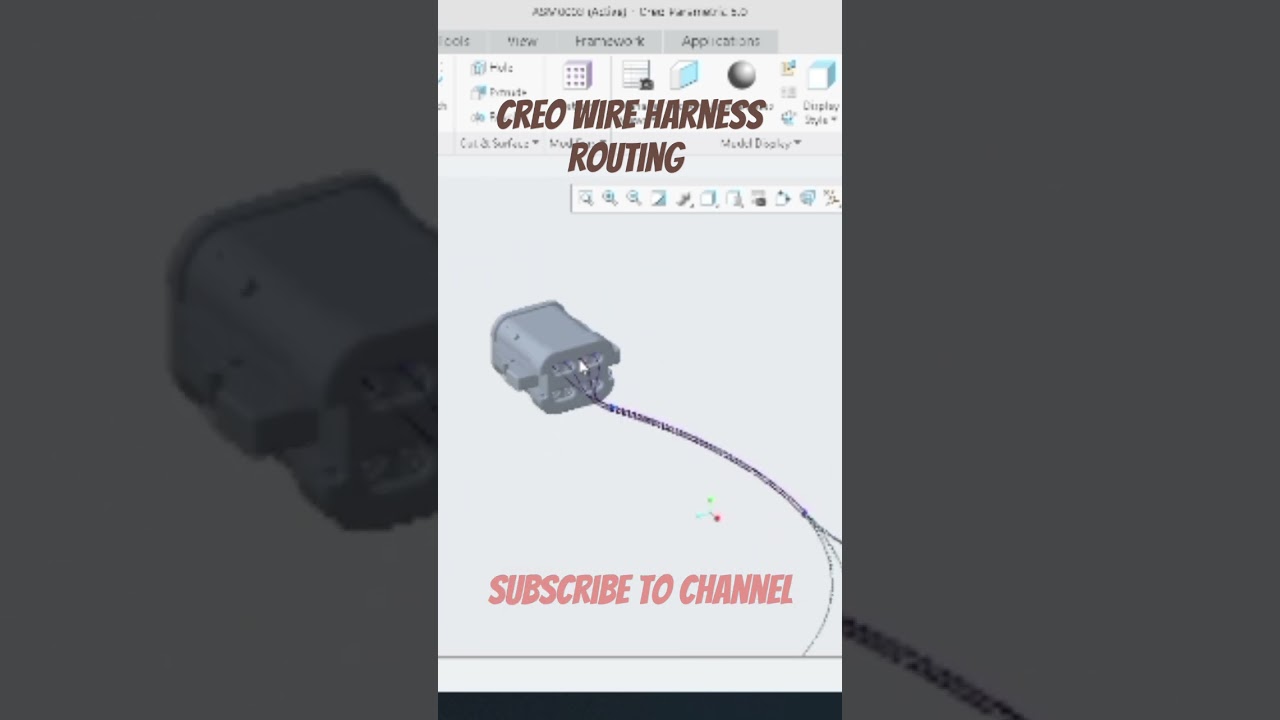 Creo Wire harness 3D routing and flattening