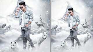 Winter Wolf Concept Photo Editing Tutorial PicsArt || PicsArt Winter & Wolf Photo Editing Tutorial screenshot 1