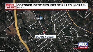 Coroner identifies infant killed in crash