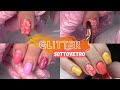 NUOVA TECNICA! unghie in gel estive con GLITTER SOTTOVETRO