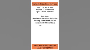 Zed Facilitator Sample Exam Question Answer