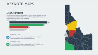 Keynote maps of Idaho with Counties Templates