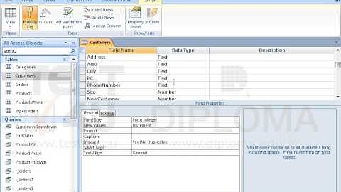 Remove the default value from the AddDate field of the Customers table. Save the table.