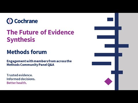Future of Evidence Synthesis: Methods forum Q&A on Engagement from across the Community
