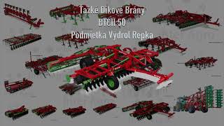 Btch 50 Diskový Podmietač- Brány. Celoplošné Kyprenie S Intenzívnym Premiešaním Rastlinných Zvyškov.
