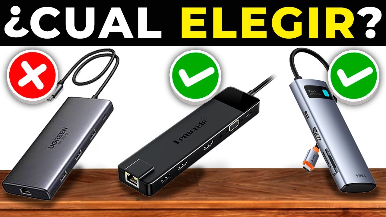 ✅ Los 5 Mejores DOCK STATIONS HUB USB-C para PC Portátiles 2025