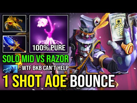 видео: How to Carry Mid WD Against Razor 1 Shot AOE Bounce Ward 100% Pure Damage Deleted ALL Dota 2