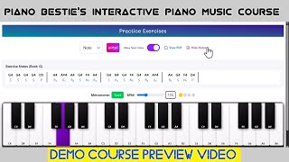 Pianobestie's Interactive Music Course | Course Demo Preview screenshot 3