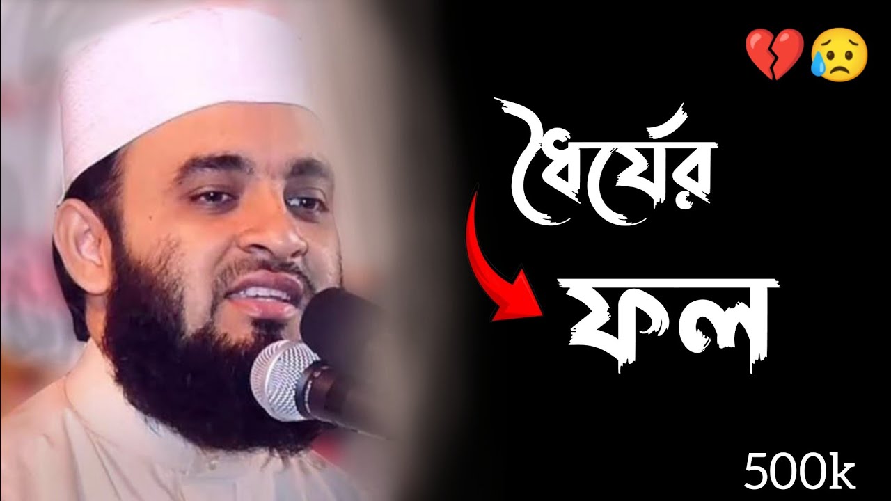 ধৈর্যের সুফল। মিজানুর রহমান আজহারী। Mizanur rahman azhari,mizanur rahman azhari waz