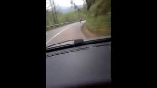 Bajada en bicicleta del Alto de Mallecina (Asturias)